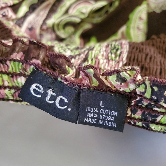 etc. by Lazy Daisy Babydoll Boho Cami Large - Picture 5 of 6